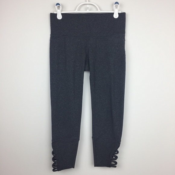 PrAna Heather Gray Deco Crop Capri Leggings sz XS - Picture 2 of 7